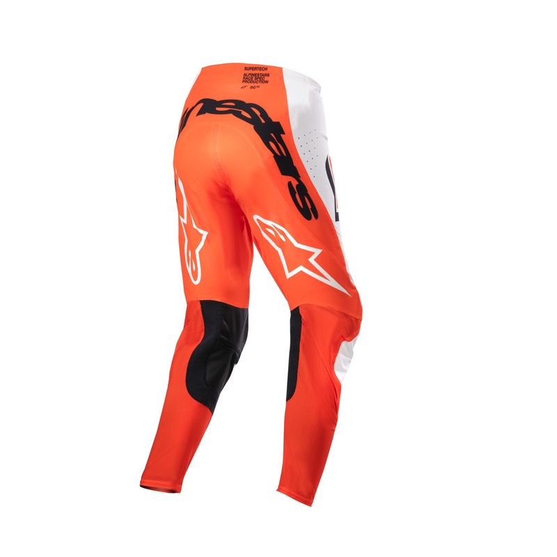Alpinestars Supertech Ward Motorcrossbroek wit en oranje