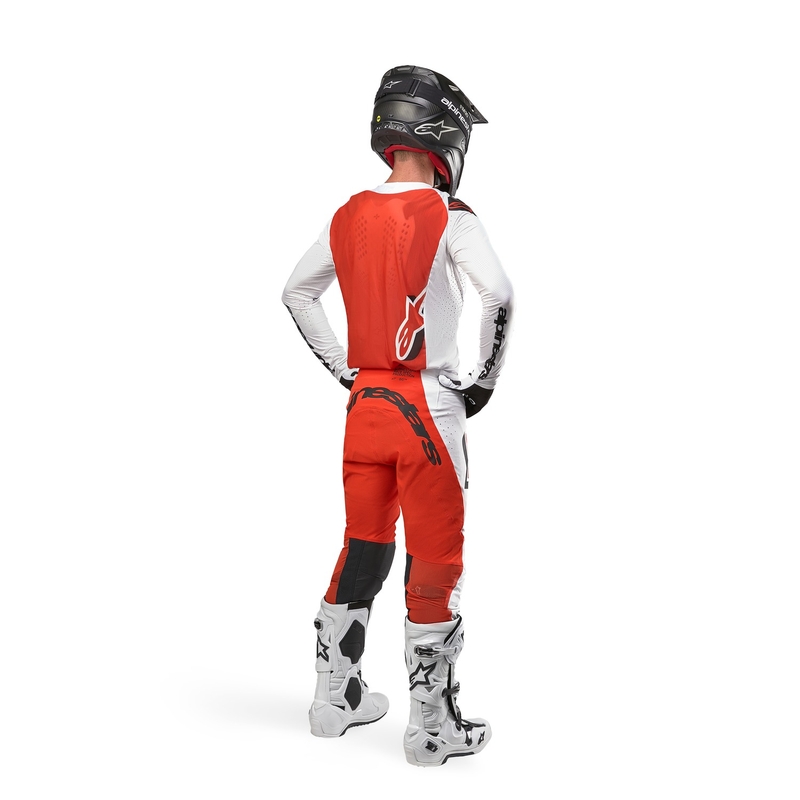Alpinestars Supertech Ward Motorcrossbroek wit en oranje