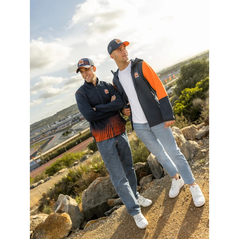 KTM Apex Softshell jack blauw-oranje uitverkoop