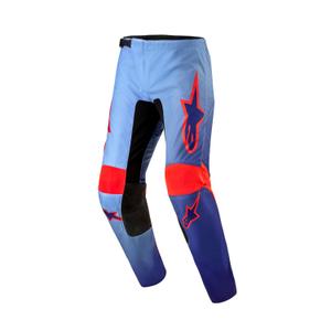 Alpinestars Fluid Lucent Motorcrossbroek Blauw-Lichtblauw-Oranje