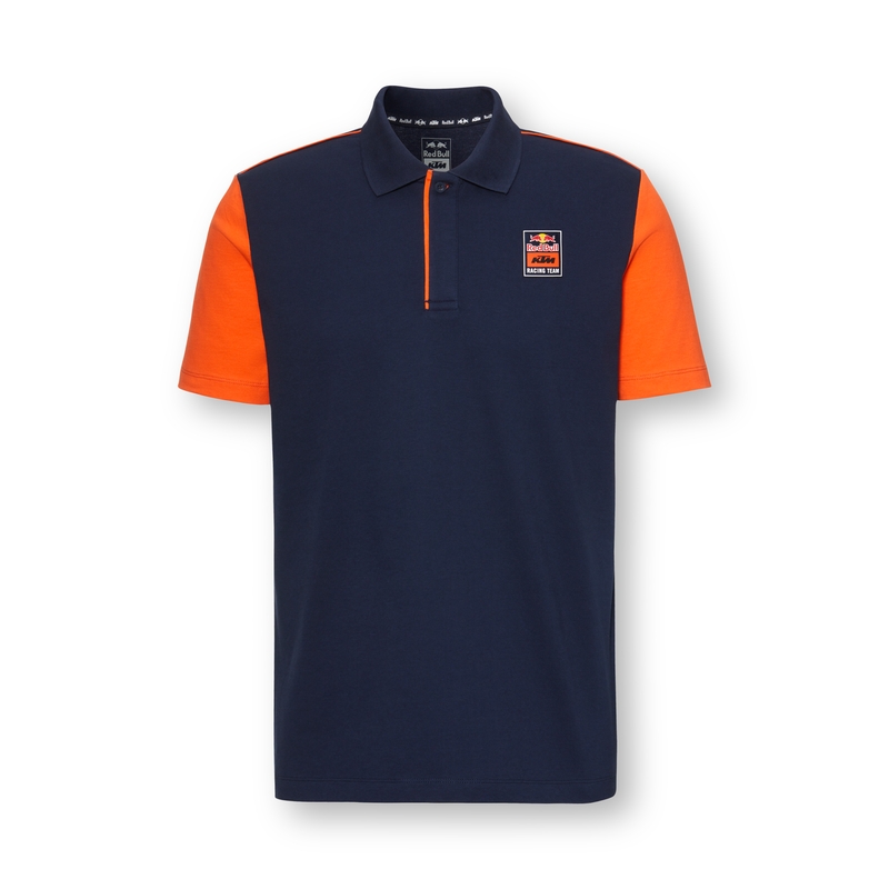 Poloshirt KTM Apex blauw-oranje uitverkoop