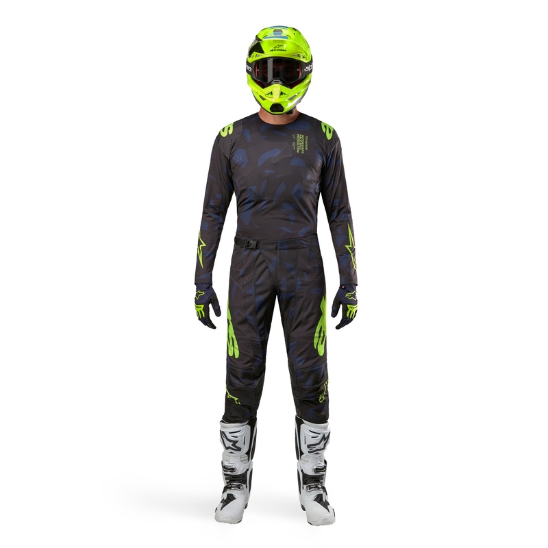 Alpinestars Techstar Rantera crossbroek zwart-blauw-fluogeel