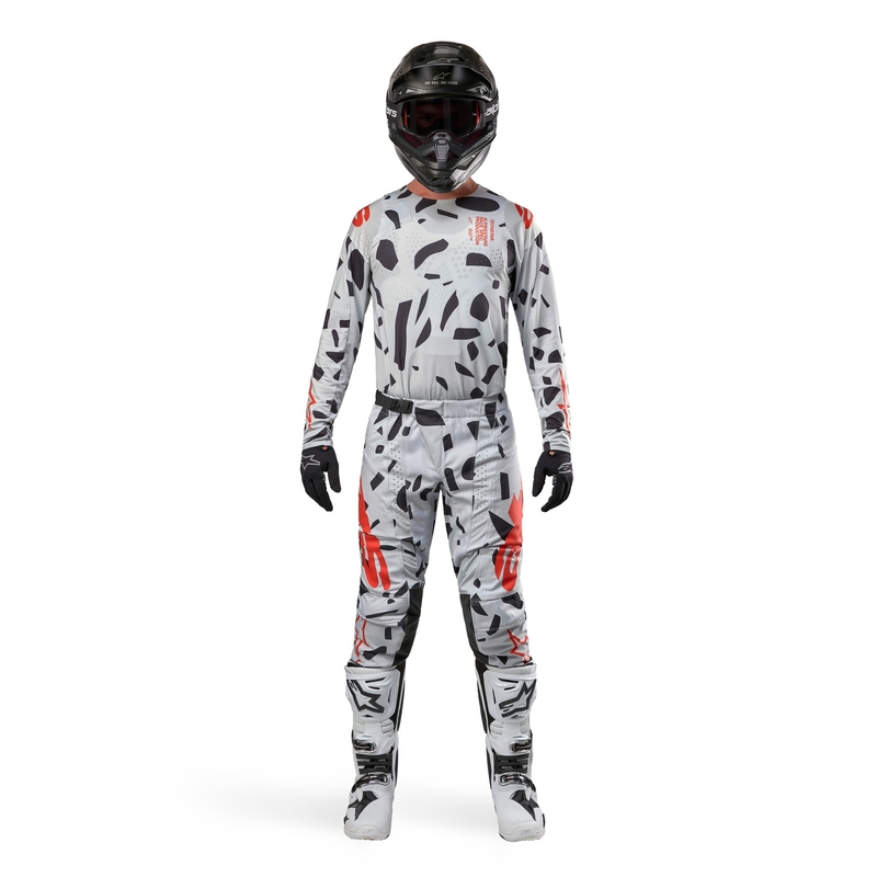Alpinestars Techstar Rantera crossbroek grijs-oranje-zwart
