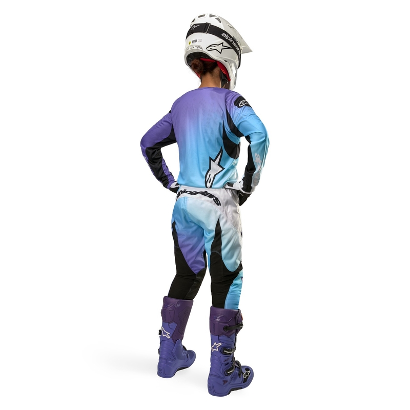 Alpinestars Stella Fluid 2024 dames motorcrossbroek wit en paars