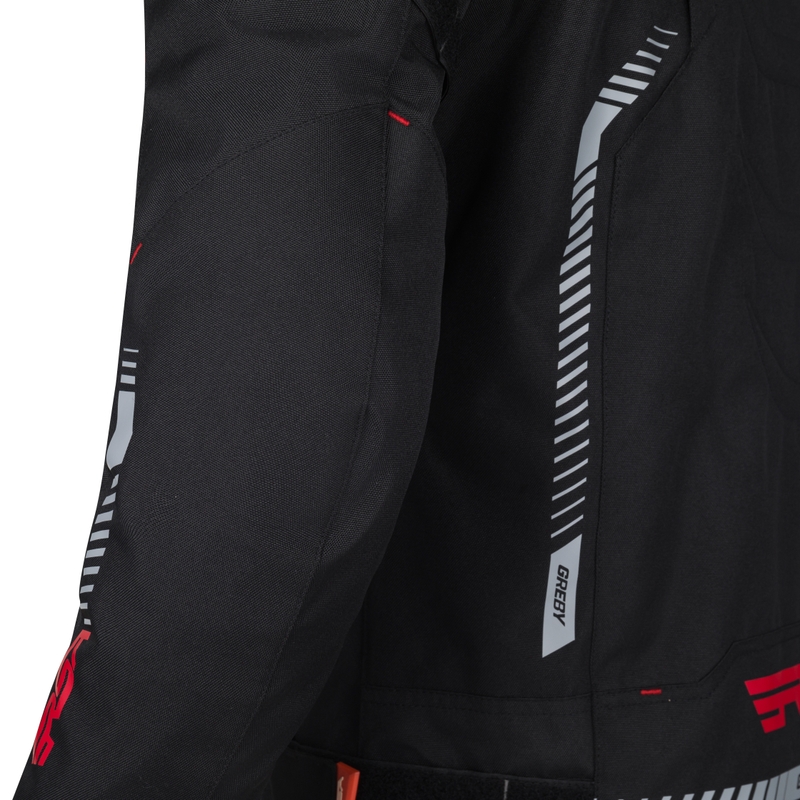 Motorjas RSA Greby 2 zwart-grijs-wit