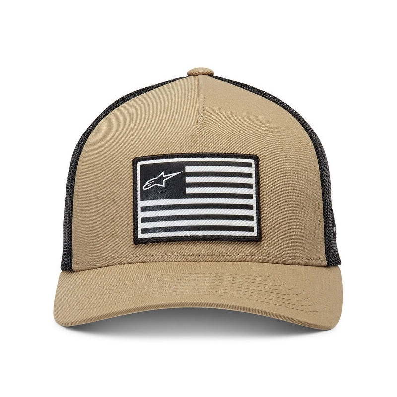 Alpinestars Vlag Snap Hoed zand-zwart-wit
