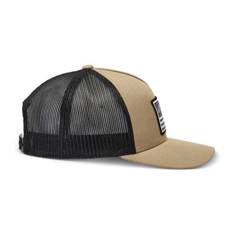 Alpinestars Vlag Snap Hoed zand-zwart-wit