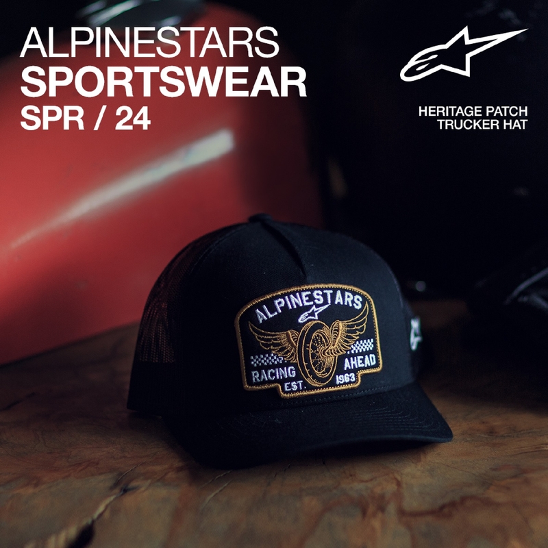 Alpinestars Heritage Patcher muts zwart-zwart