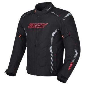 Motorjas RSA Greby 2 zwart-grijs-rood