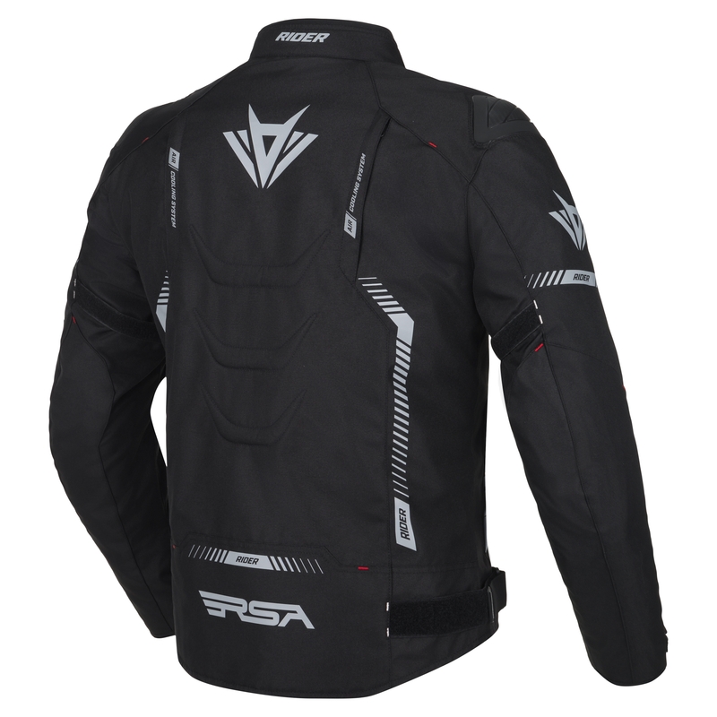 Motorjas RSA Rider zwart-grijs-rood