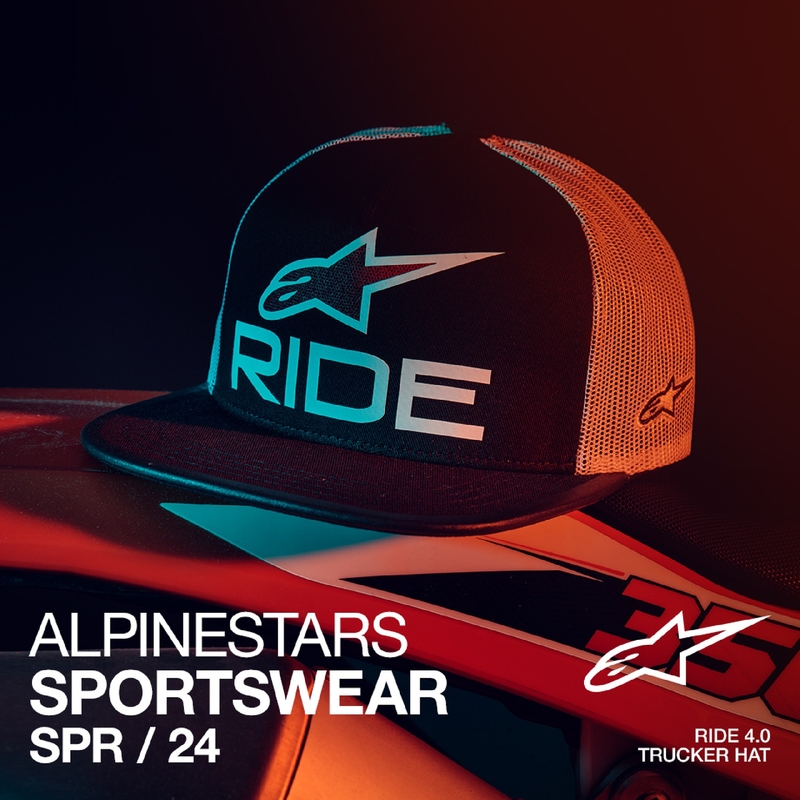 Alpinestars Ride 4.0 ER muts zwart, wit en rood