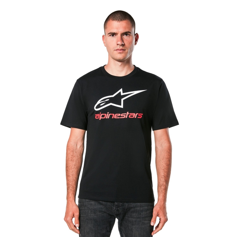 T-shirt Alpinestars Always 2.0 CSF zwart-wit-rood