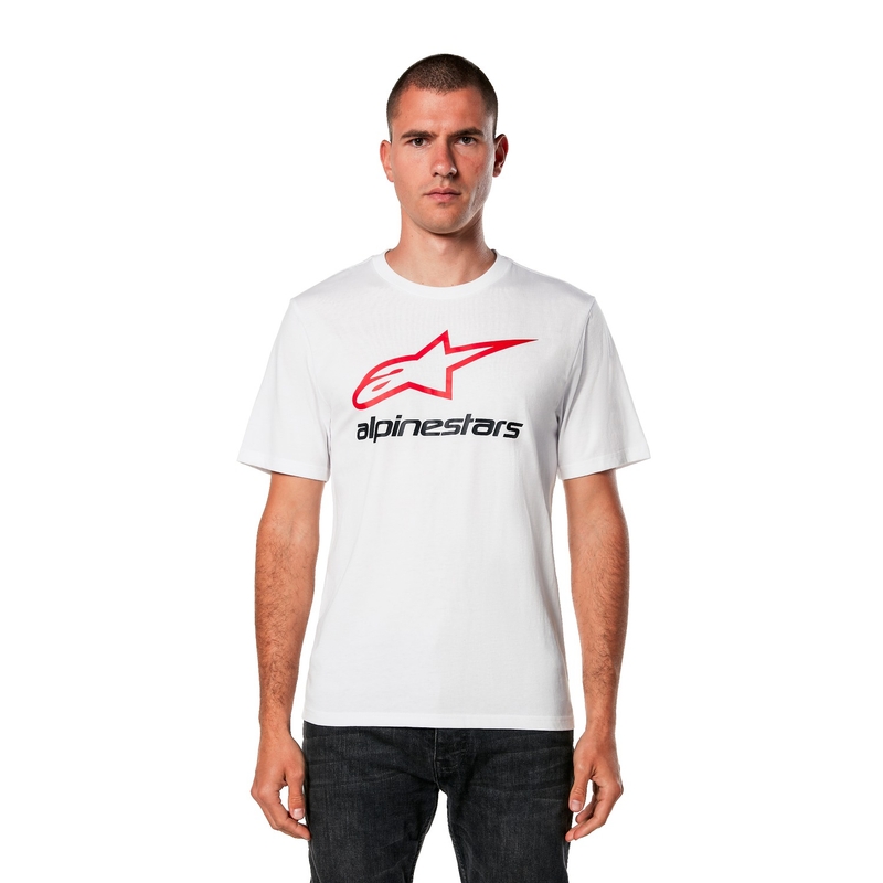 T-shirt Alpinestars Always 2.0 CSF wit-rood-zwart
