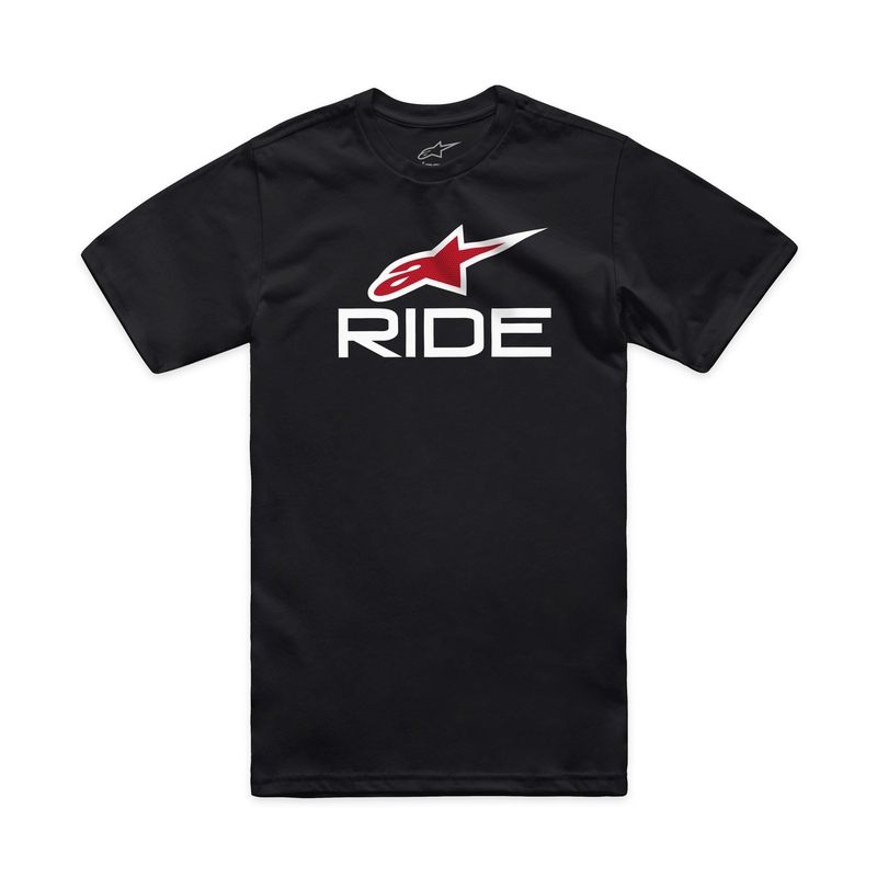 T-shirt Alpinestars Ride 4.0 CSF zwart-wit-rood