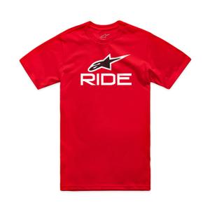 T-shirt Alpinestars Ride 4.0 CSF rood-wit-zwart