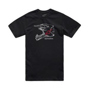 T-shirt Alpinestars MX Helm CSF zwart