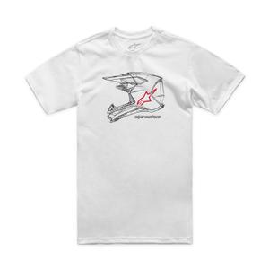 T-shirt Alpinestars MX Helm CSF wit