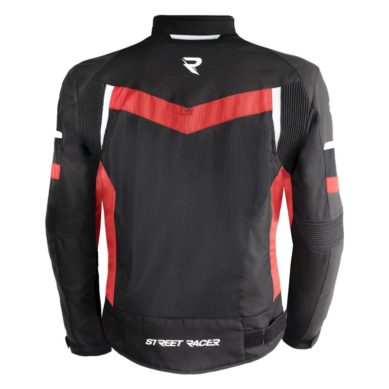 Street Racer Evans Air zwart met rode motorjas