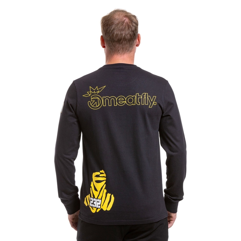 Meatfly Dakar Bedouin t-shirt lange mouwen zwart
