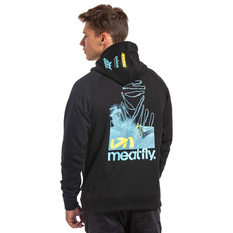 Meatfly Gravel Dakar technisch sweatshirt zwart