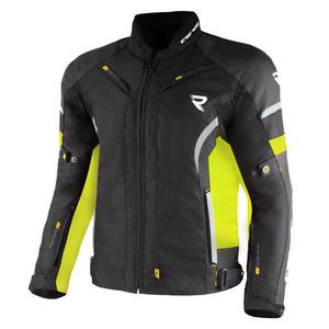 Street Racer Evans zwart-fluo gele motorjas