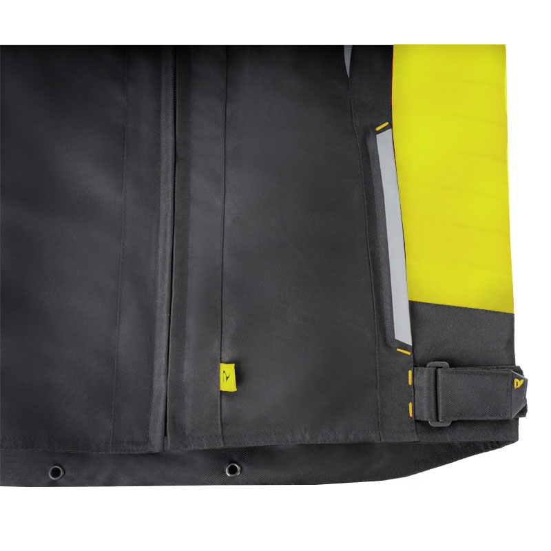 Street Racer Evans zwart-fluo gele motorjas