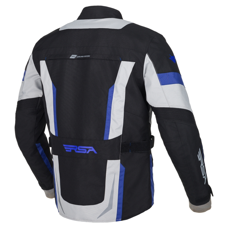 Motorjas RSA EXO 2 zwart-grijs-blauw