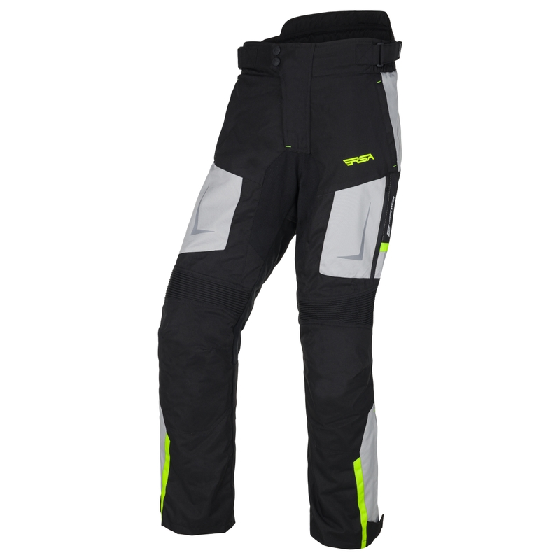 Motorbroek RSA EXO 2 zwart-grijs-fluogeel