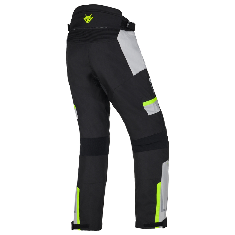Motorbroek RSA EXO 2 zwart-grijs-fluogeel