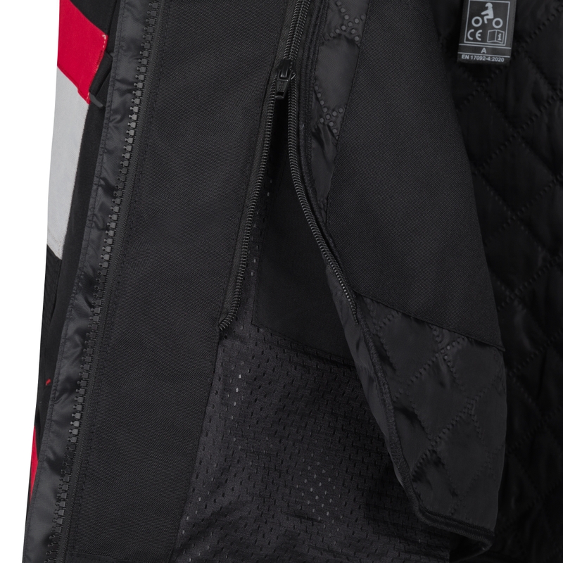 Dames motorjas RSA EXO 2 zwart-grijs-fluogeel