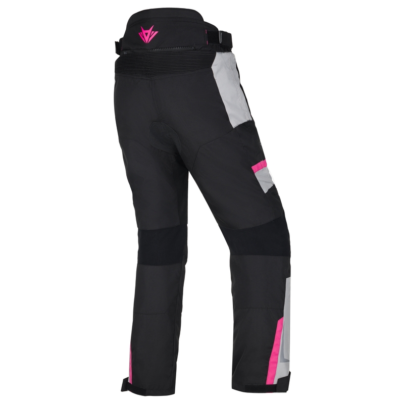 Dames RSA EXO 2 Zwart-Grijs-Roze Motorfietsbroek