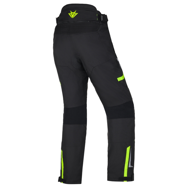 Dames motorbroek RSA EXO 2 zwart-fluo geel