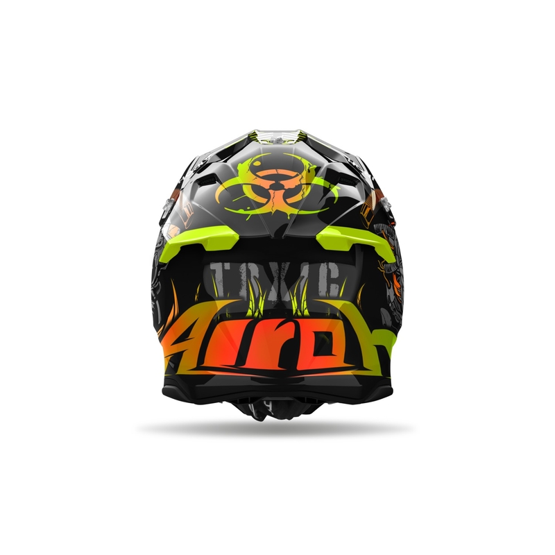 Motorcrosshelm Airoh Twist 3 Toxic zwart-oranje