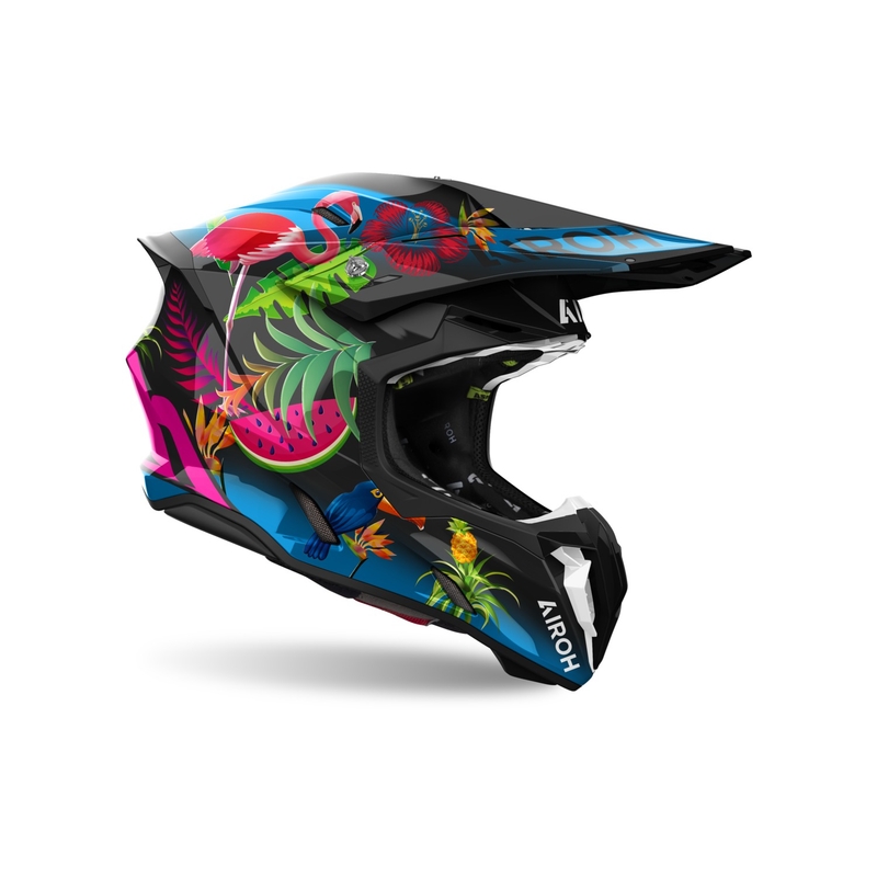 Motorcrosshelm Airoh Twist 3 Amazonia glanzend