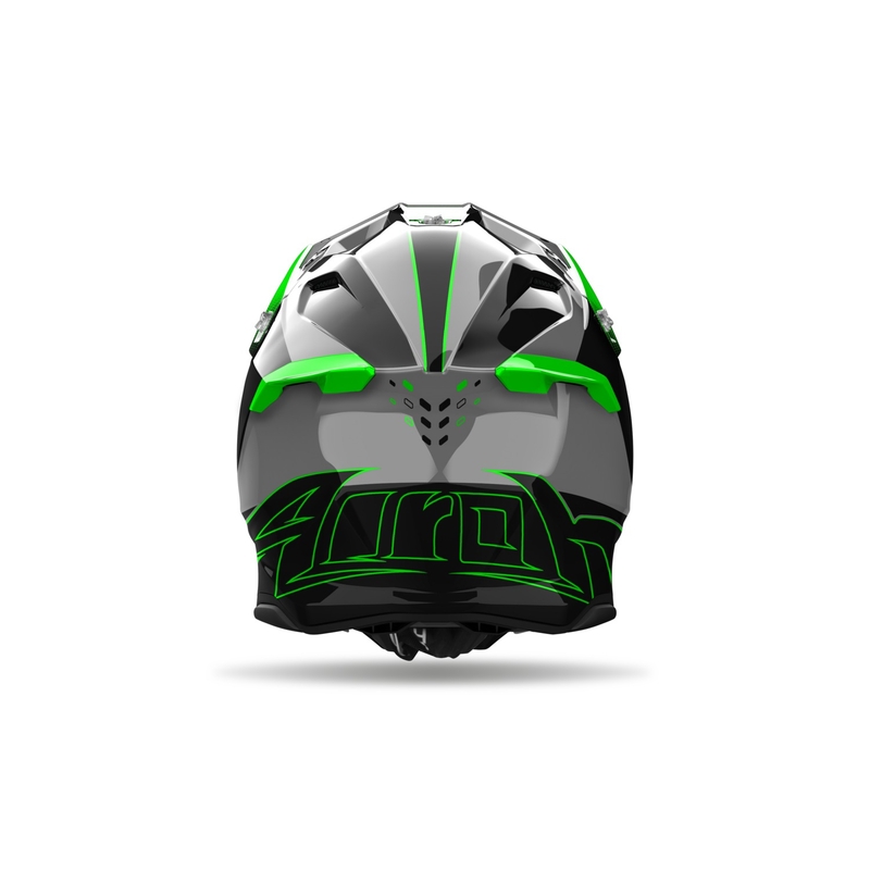 Motorcrosshelm Airoh Twist 3 Shard glanzend groen