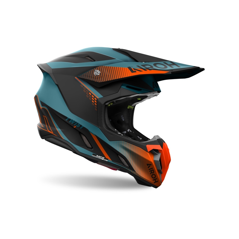 Motorcrosshelm Airoh Twist 3 Shard mat oranje