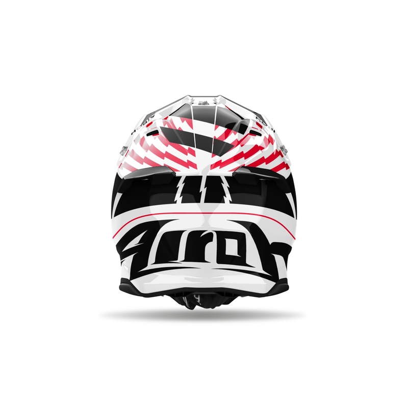 Motorcrosshelm Airoh Twist 3 Thunder glanzend rood