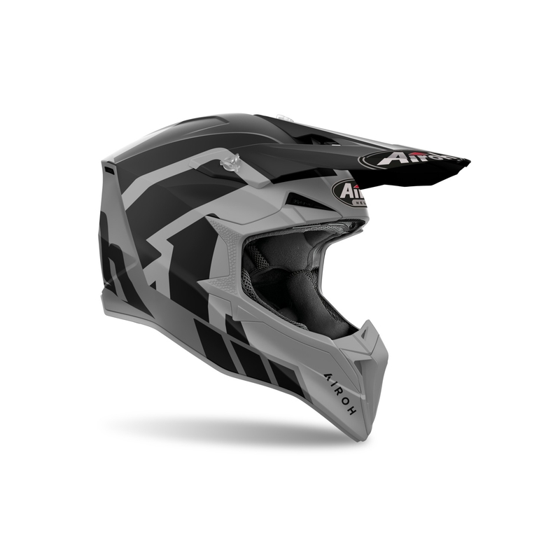 Motorcrosshelm Airoh Wraaap Reloaded mat antraciet