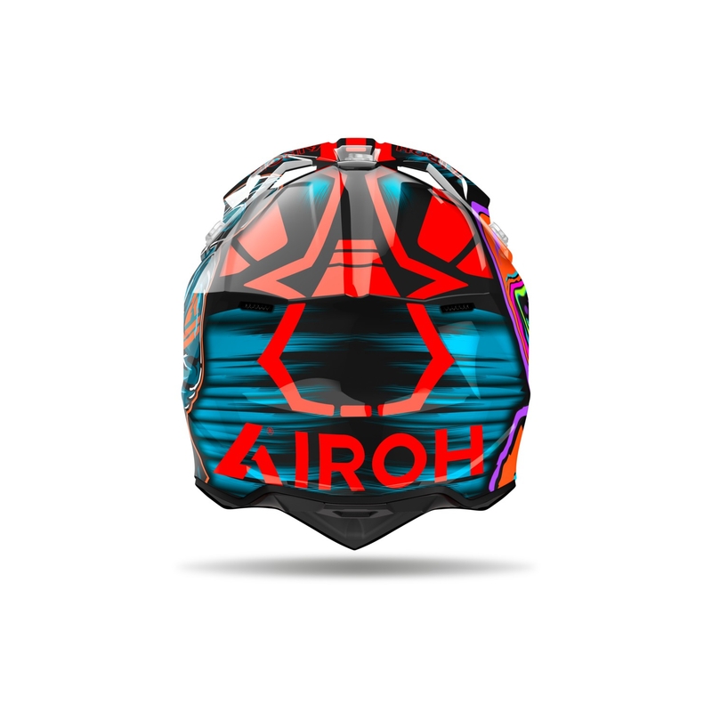 Airoh Wraaap Cyber crosshelm glanzend oranje