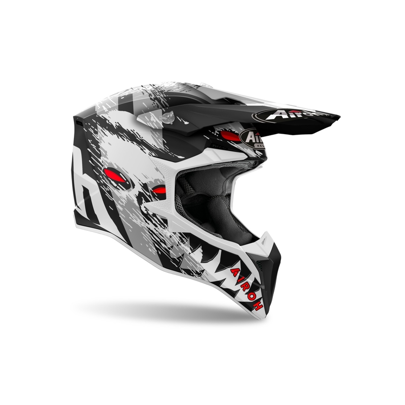 Motorcrosshelm Airoh Wraaap Demon 2024 mat