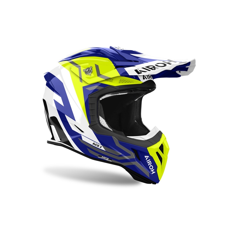 Airoh Aviator Ace 2 Ground Motocrosshelm Glanzend Geel