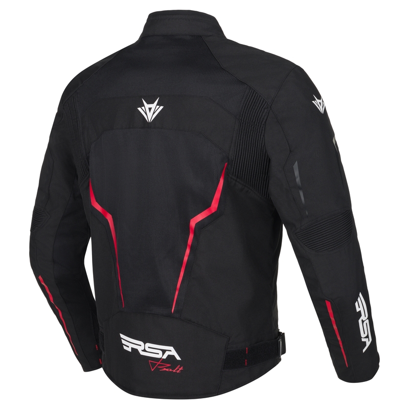 RSA Bolt zwart-wit-rode motorjas