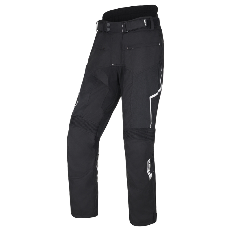 RSA Bolt motorbroek zwart/wit