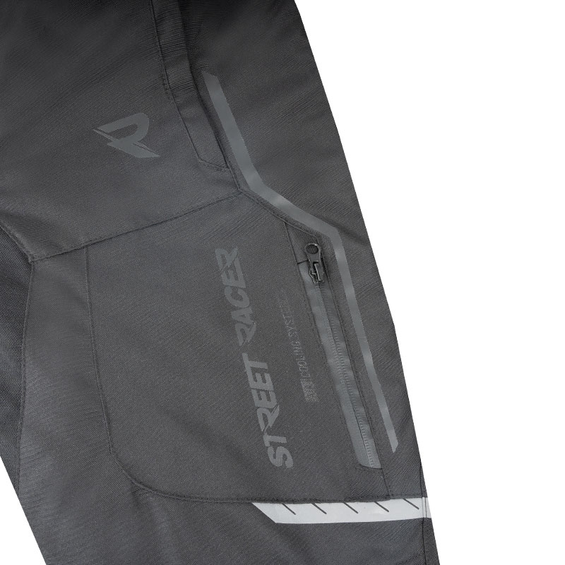 Street Racer Flex Zwarte Motorfietsbroek