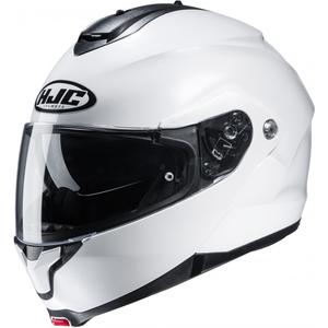 Opklapbare motorhelm HJC helm C91N effen parelwit