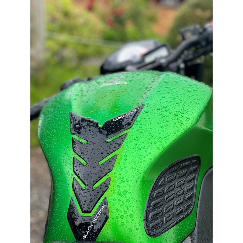 Brandstoftankdeksel Print - Glanzend Zwart