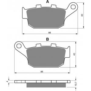 Brzdové destičky GOLDFREN AD