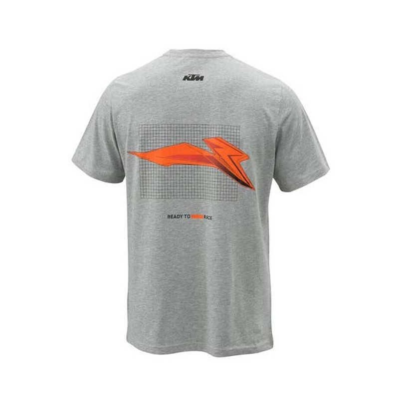 T-shirt KTM Grid Tee grijs uitverkoop