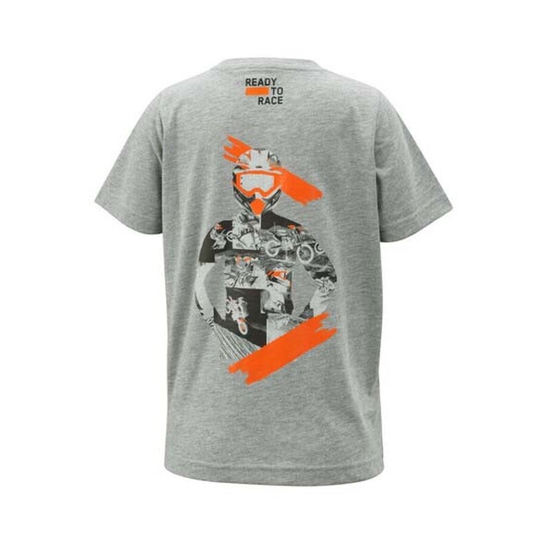 Kinder T-shirt KTM Hero Tee grijs