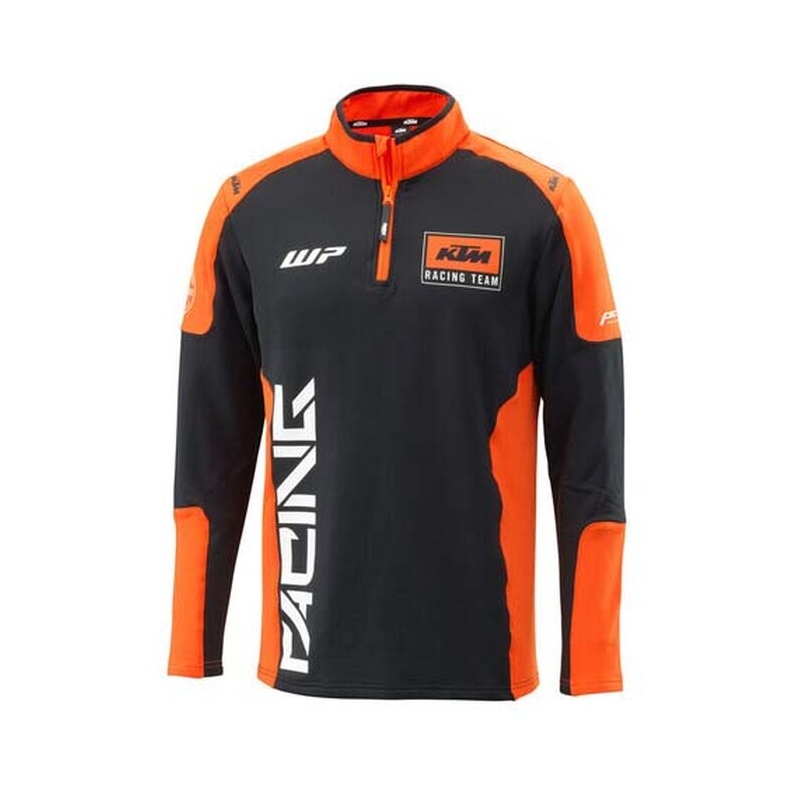 Hoodie KTM Team Halfzip zwart-oranje